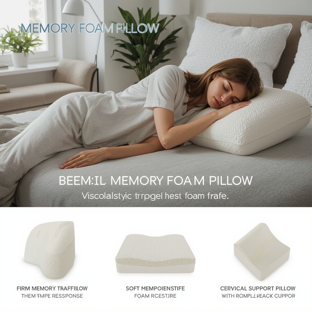 Pernă cu spumă de memorie